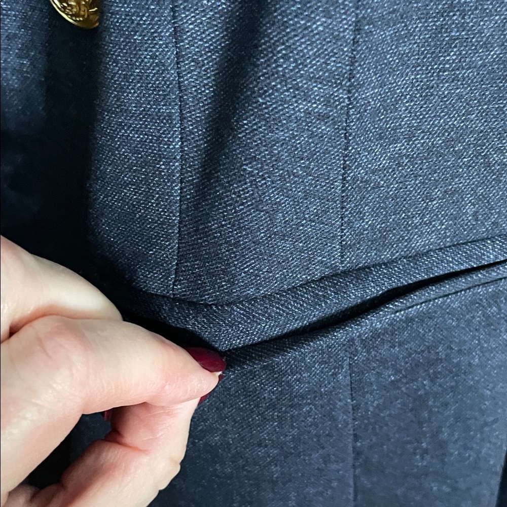 Lane Bryant Dark Blue Blazer with Gold Buttons - Picture 8 of 11
